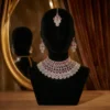 Exquisite Cubic Zirconia Semi-Bridal Choker Set