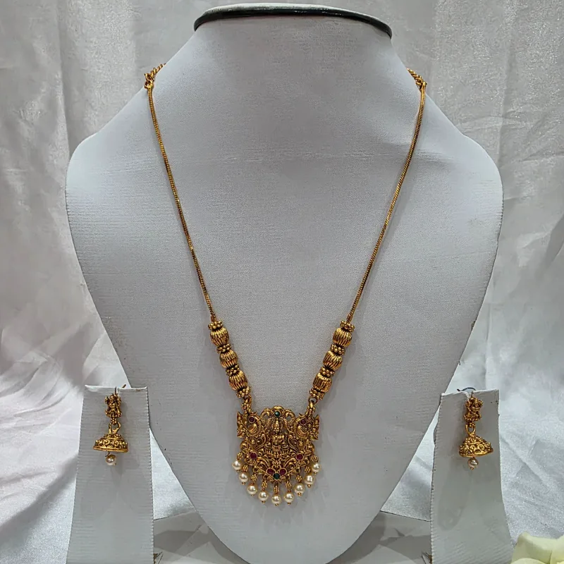 Heritage Temple Necklace Set - Image 2