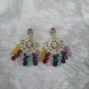 Kundan & Multi Gem Dangler Earrings