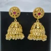 Exquisite Traditional Gold Jhumka Earrings