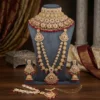 Crimson & Gold Royal Kundan Bridal Jewellery Set
